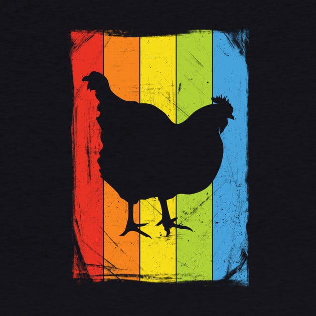 Rainbow Chicken Distressed by fizzyllama